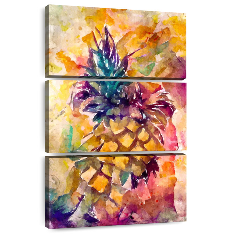 Yarlin Colorful Pineapple, 32" H x 20" W