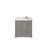 Boston 36 In. W X 22 In. D Right Offset Sink Bathroom Vanity In Elephant Skin Gray With 2 In. Viola Brown Quartz