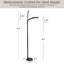 Lampe de plancher réglable pour chambre à coucher 62,5 po Lavish Home -19224935-127646635
