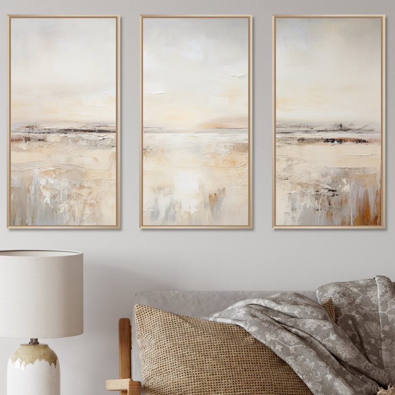 «Abstract Road Track Charm», ensemble d'art sur toile route, Cadre naturel flottant, H 28 po x l 36 po x P 1 po