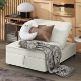 4-In-1 Sofa Bed, Chair Bed, Multi-Function Folding Ottoman Bed With Storage Pocket And USB Port