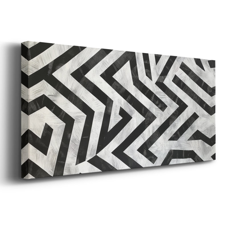Abstract Series 1 #XXV-Wide Gallery Wrapped Canvas, 12" H x 30" W