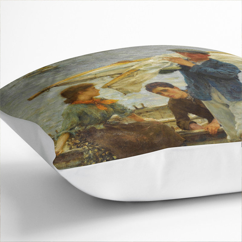 Square Cushion, White, 55cm H x 55cm W x 20cm D