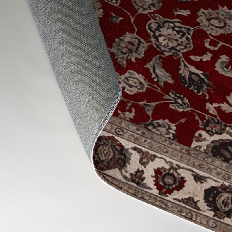 Tapis d'intérieur et d'extérieur gris Persian, Rectangle 5 pi x 7 pi