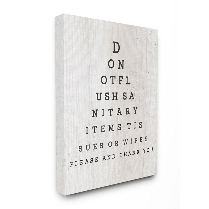 " Eye Chart " by Daphne Polselli, Wrapped Canvas, 20" H x 16" W x 1.5" D