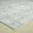 Aldora Harbor Teal Border Power-Loomed Cotton Area Rug-860857090