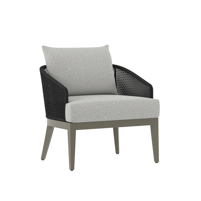 Oreskovich Teak Outdoor Lounge Chair, Brown, White