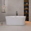 67" Freestanding Soaking Acrylic Bathtub
