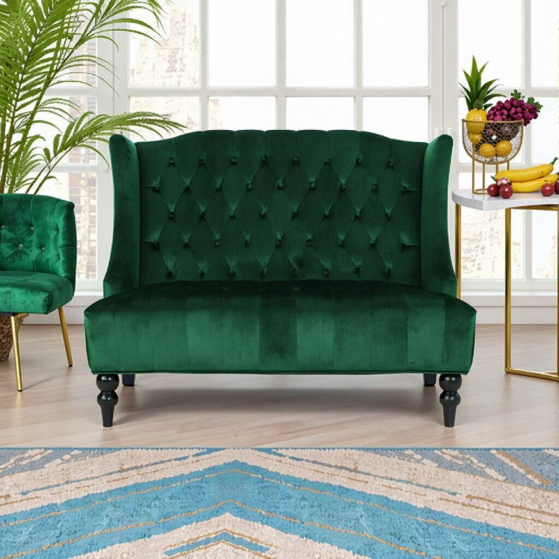 Causeuse Elegant Emerald, Émeraude