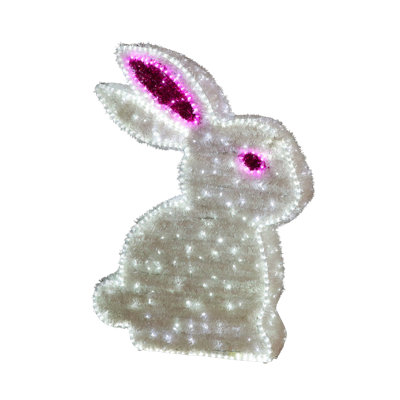 55" LED Outdoor Sitting Bunny Easter Lawn Decorations