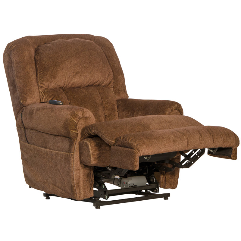 Fauteuil inclinable électrique Anariah, Polyester brun