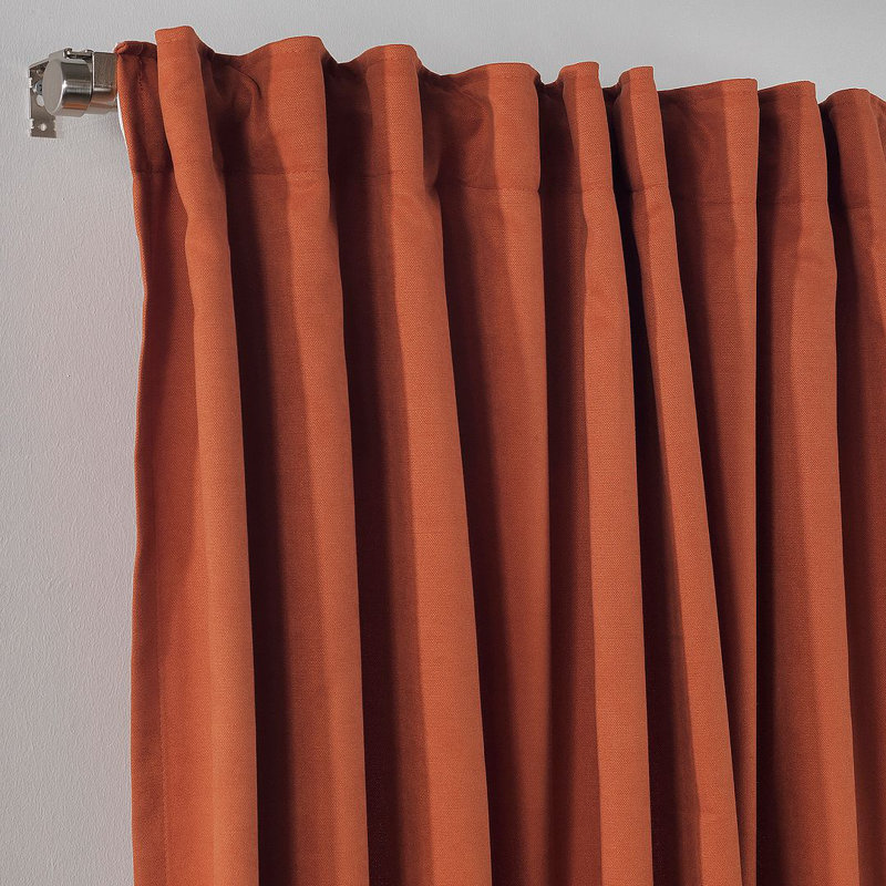Blackout Thermal with Liner Extra Long & Extra Wide Decorative Curtain Single Panel, 140cm Width x 225cm Drop, Light Green