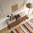 3 D wave texture sideboard