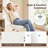 Armless Home Office Chair, Small Height Adjustable PU Leather Desk Chair, Ergonomic Task Chair with 360° Swivel Rolling Wheels-242164626