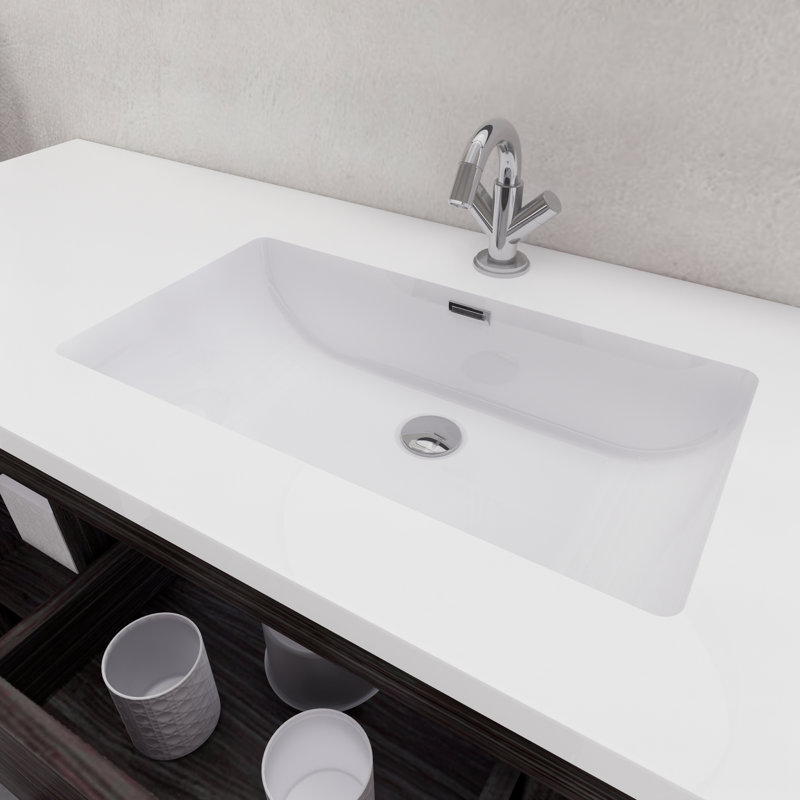 Ensemble de meuble-lavabo à simple cuve 60 "60", Gris foncé