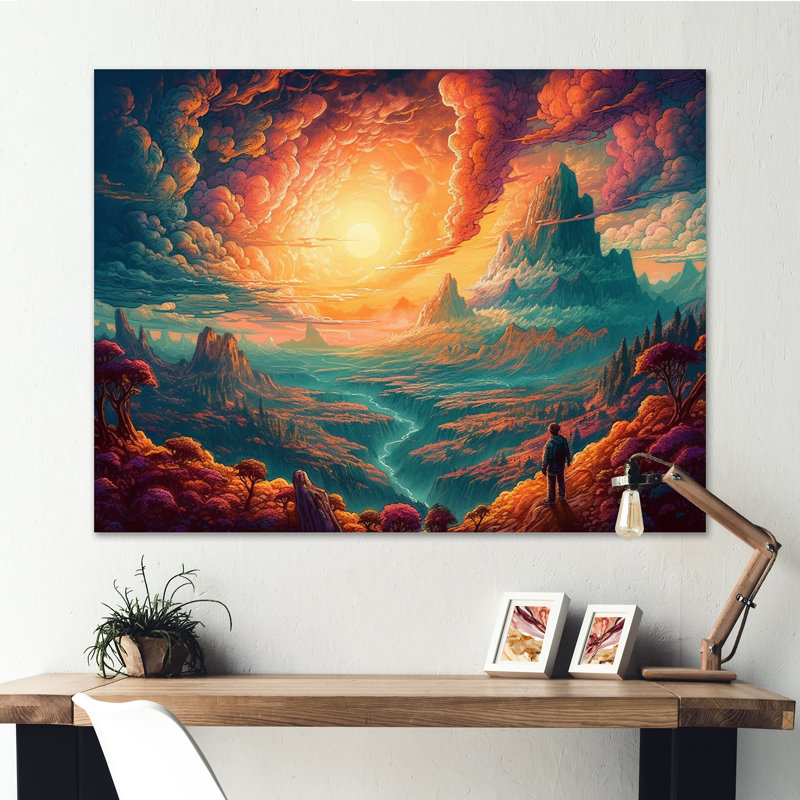 Storm Brewing III, reproduction d'art sur toile, H 24 po x l 32 po x P 1 po, Toile tendue