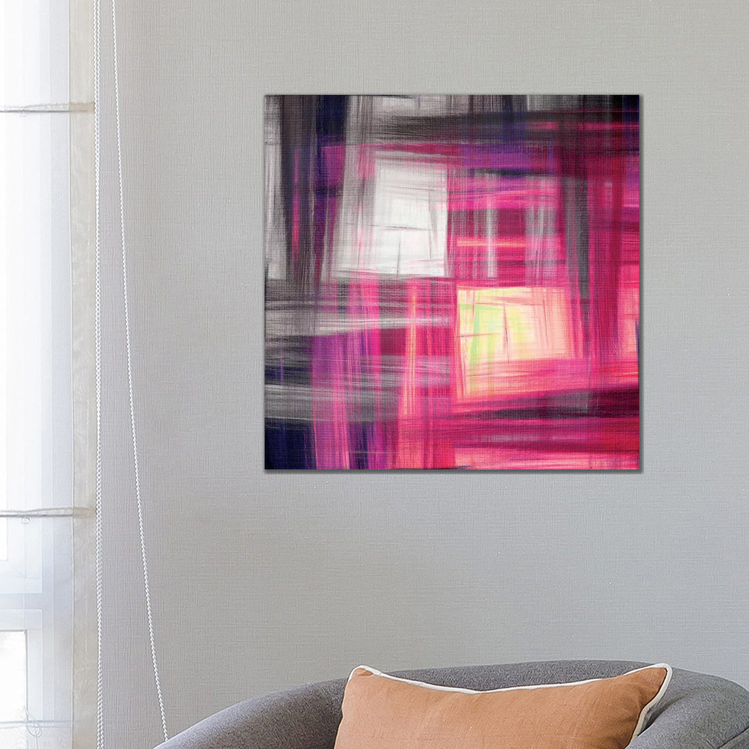 Tartan Crosshatch I von Julia Di Sano - Giclée auf Leinwand ohne Rahmen