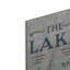 Art mural en métal luxueux «Lakeside Retreat Happy Place» par Silvia Vassileva, 16 po x 48 po-921792200