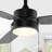Arevik 42" 1-Light Modern 3-Speed Iron Height Adjustable Integrated LED Ceiling Fan with Pull Chains