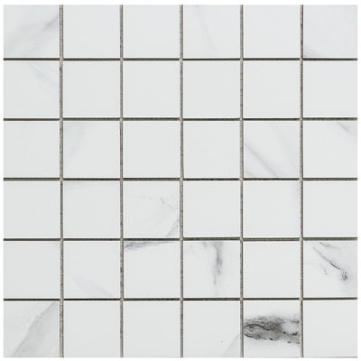 Tmolus 12" x 12" Matte Porcelain Mosaic Floor and Wall Tile
