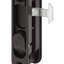 Loquet pour porte coulissante encastrée noire Prime-Line