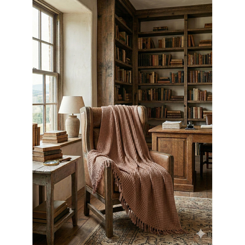 Handmade Cotton Boucle Throw