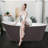 59" x 29" Freestanding Soaking Acrylic Bathtub-94229734