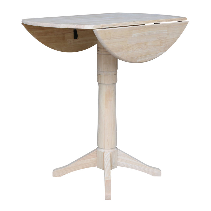 Extendable Round Solid Wood Dining Table, Ready to Finish / Unfinished