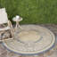 Tapis intérieur / extérieur naturel / bleu Arneshia-728627871