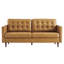 Exalt Tufted Vegan Leather Sofa-1721747062