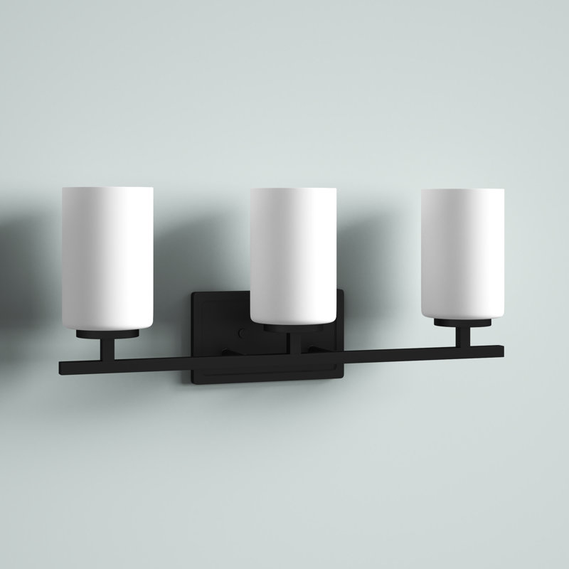 Charvic Light Dimmable Vanity Light, Matte Black, 3