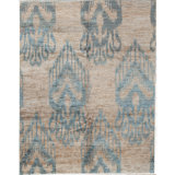 Hand-Knotted High-Quality Blue Area Rug
