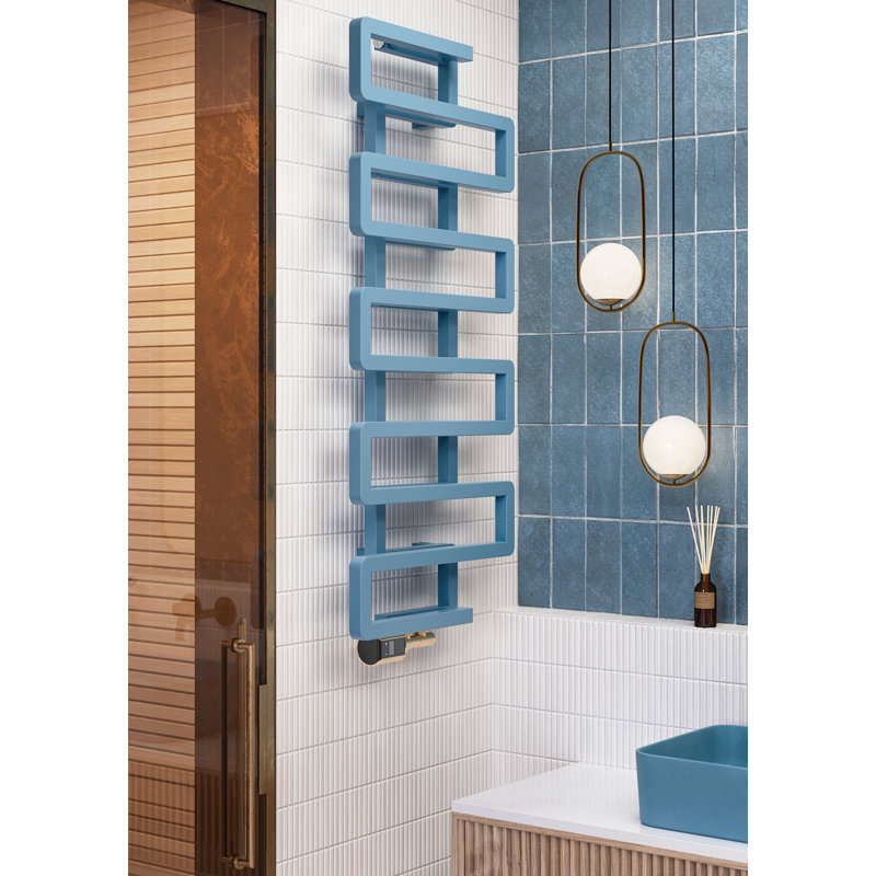 Heated Towel Rail, BOOKIE 1155/500, Sky Blue