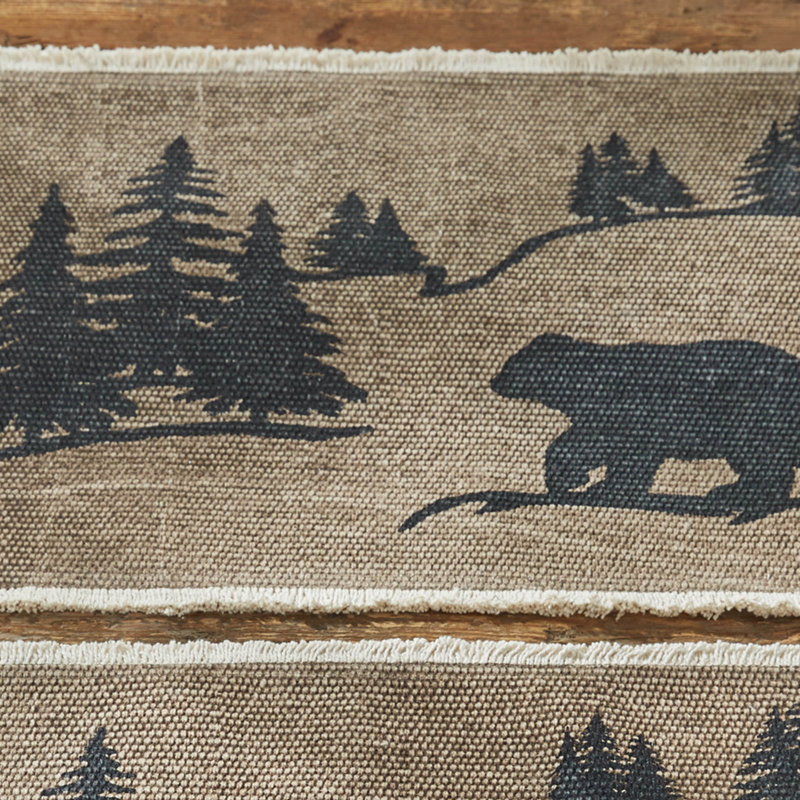 Millwood Pines Bear Scene Table Runner 13" X 54", 36" x 13"