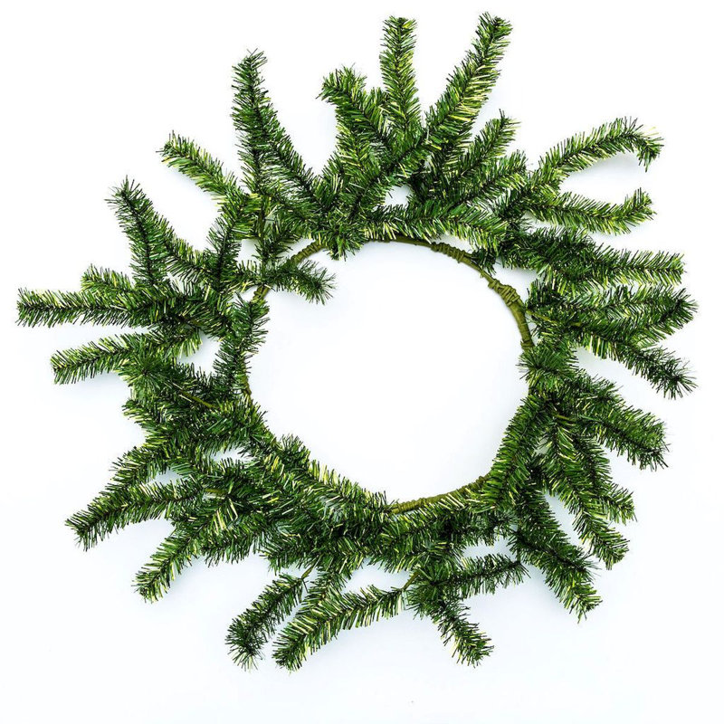 Couronne de guirlande 24 po, Vert