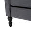 Fauteuil inclinable gris anthracite en tissu capitonné-984299535