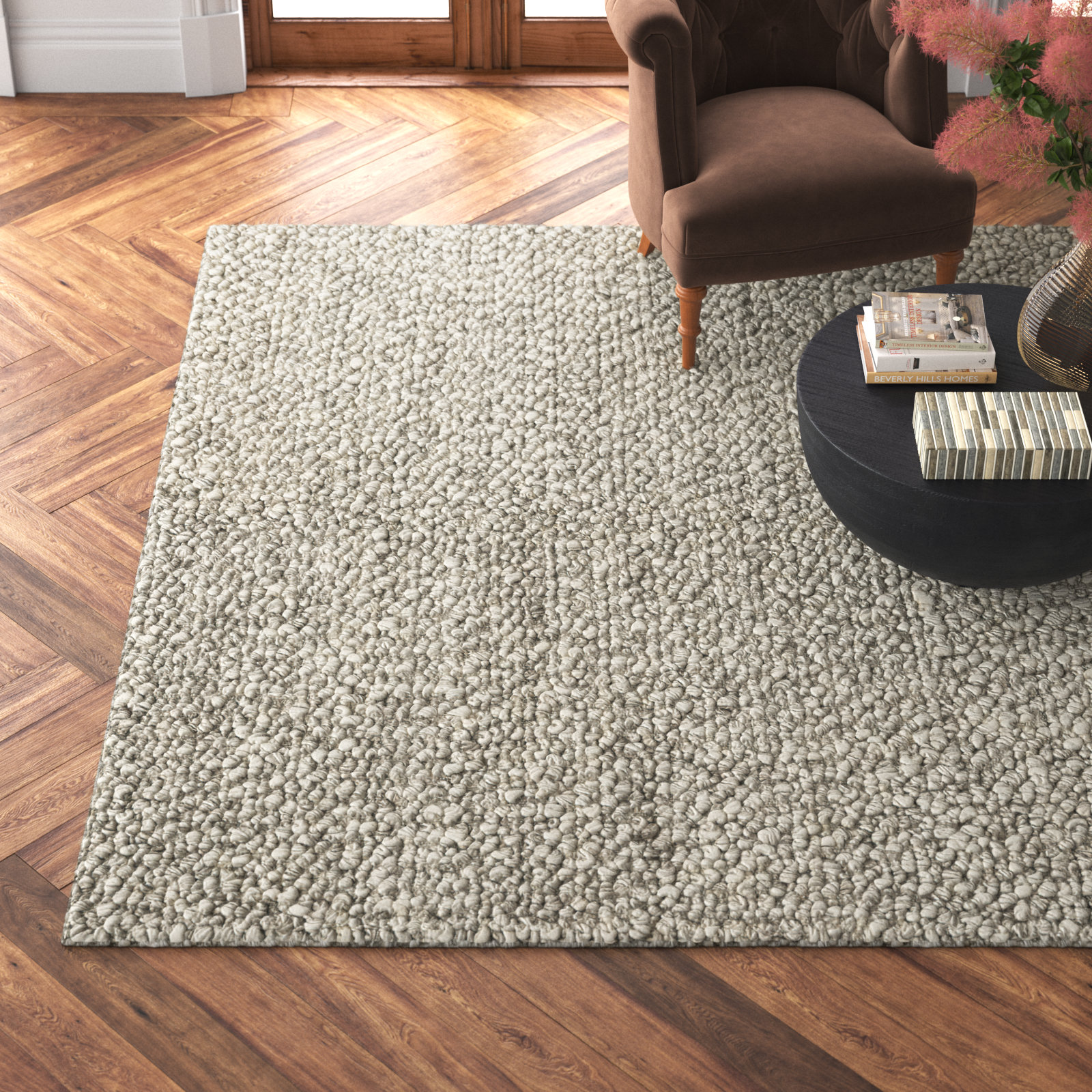 Charter Stone Hand-Woven Wool Rug, Rectangle 7'9" x 9'9"