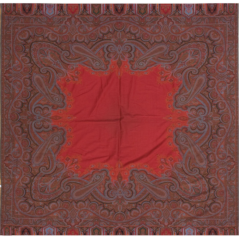 Antique Shawl Indian Knotted Rug