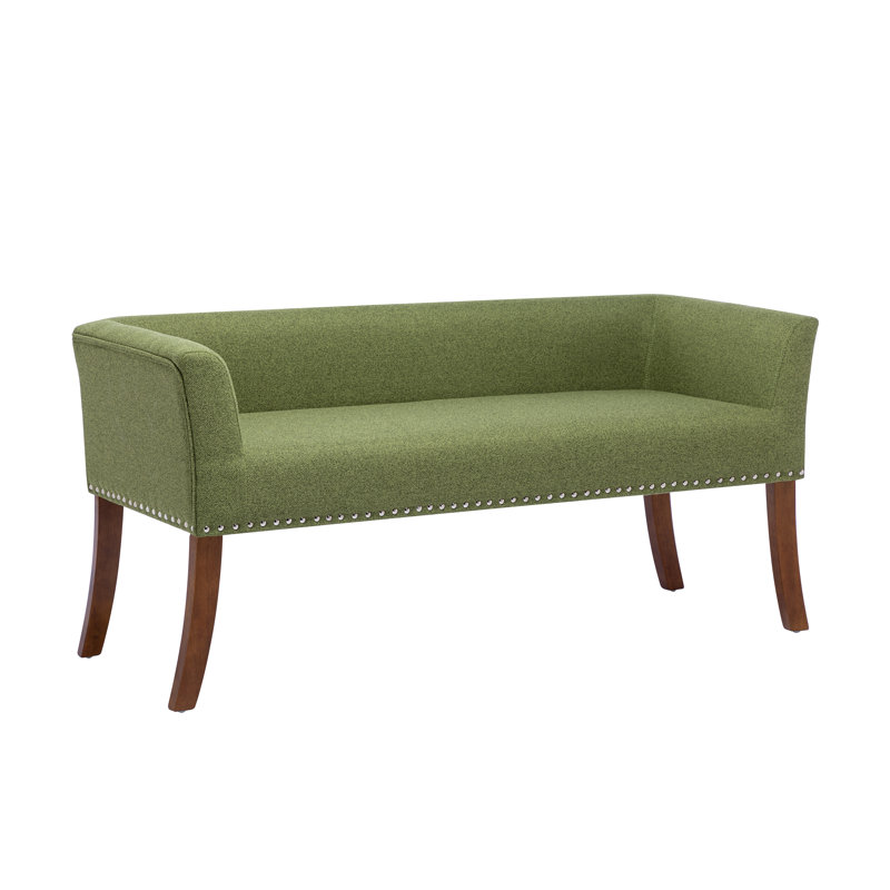 Amaiya Upholstered Bench, Green