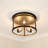 Keely Glass Flush Mount-925616120