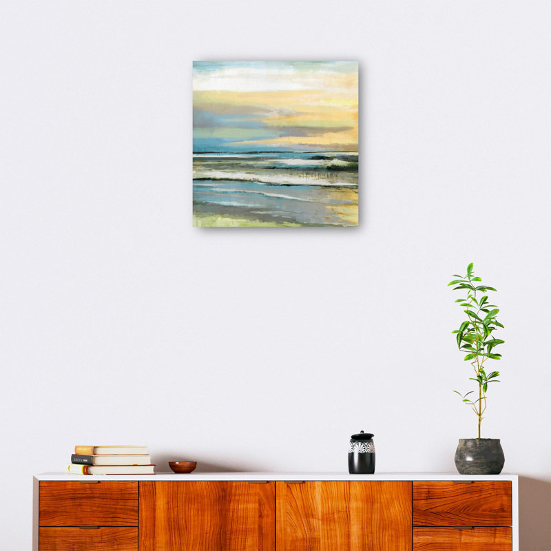 «Tonal Tides» par Studio Arts, reproduction d'art sur toile, H 12 po x l 12 po x P 1,5 po, Toile tendue