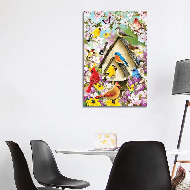 Spring Birds And Dogwood - Wrapped Canvas Print, 101.6 cm H x 66.04 cm W x 3.175 cm D