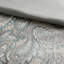 Ensemble d'édredon pour lit très grand 12 pièces avec draps en coton bleu sarcelle et motif cachemire gris
