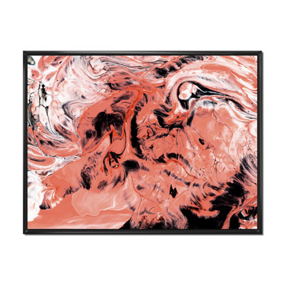 «Pink and Black Marble Universe», reproduction sur toile