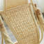 Chaise berçante en rotin
