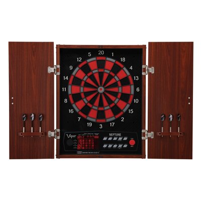 Viper Neptune Electronic Dartboard and Cabinet Set with Darts -  42-9014