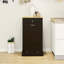 Armoire à ordures inclinable avec un tiroir et un compartiment-32212402