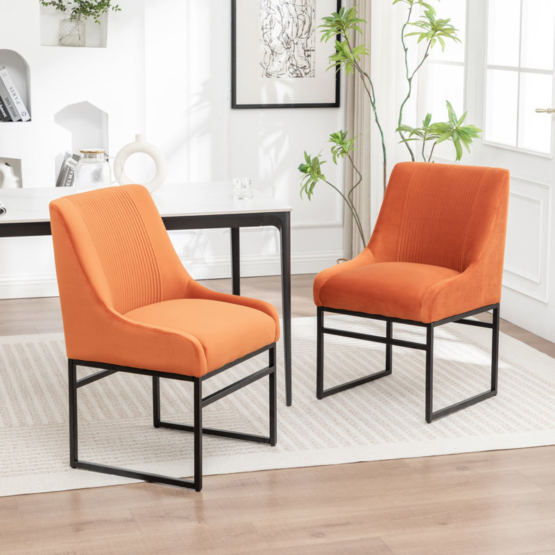 Chaise de salle à manger Euclid, Orange