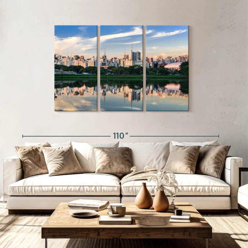 Senne Ibirapuera Park Skyline, H 48 po x l 74 po