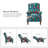 Ariany Floral Polyester Manual Reclining Chair with Nailhead Trim-1970640690